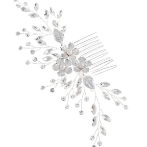 ATHENA BRIDAL | Amy -kristallikoristeinen muotoiltava hiuskoru (hopea)