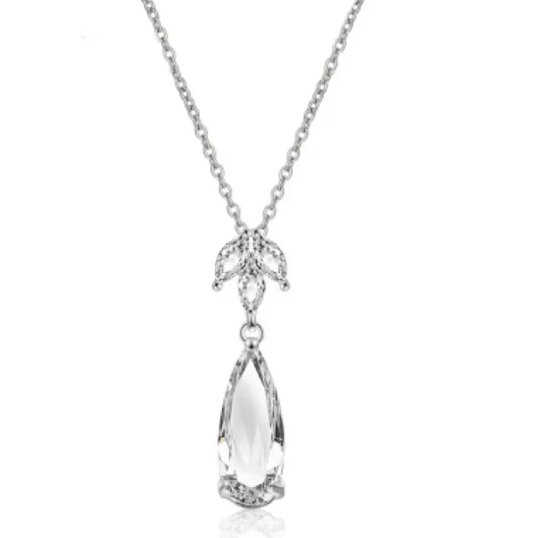 ATHENA BRIDAL | Liliane -pisaranmuotoinen kristallikaulakoru