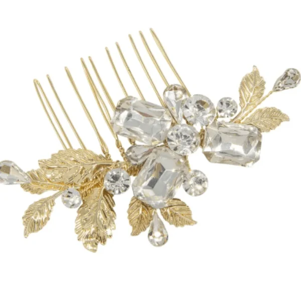 ATHENA BRIDAL | Marion -kristallihiuskoriste (kulta)