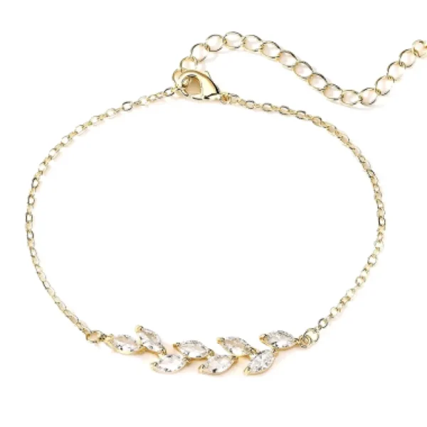 ATHENA BRIDAL, Jade -kirkas kristallirannekoru (kulta)