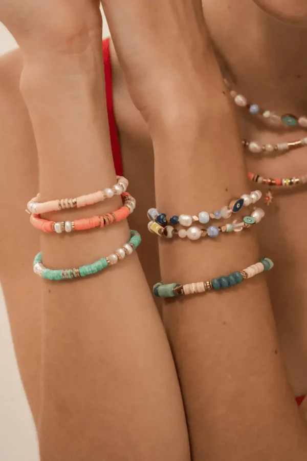 BOHM PARIS | Bracelet Taïssia -sininen luonnonkivirannekoru