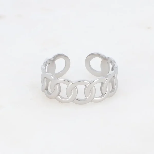 BOHM PARIS | Bague Coline -kirurginterässormus (hopea)