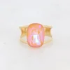 BOHM PARIS | Bague Rosie -opaalinhohtoinen kristallisormus (persikka)