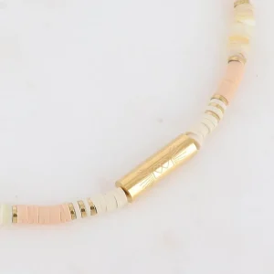 BOHM PARIS | Collier Killian Love -beige kesäkoru simpukkahelmin