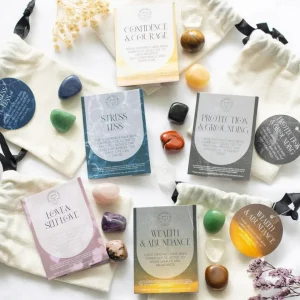 Confidence & Courage Healing Crystal Set -rohkeutta tuovat kivet setti