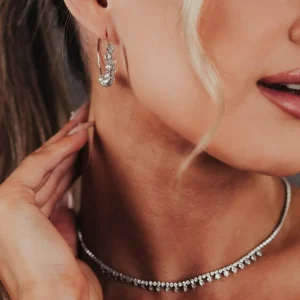 FRENCH RIVIERA | Lara Earrings -kirkkaat juhlakorvakorut (kulta)