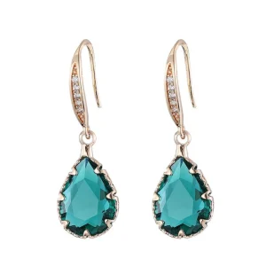 FRENCH RIVIERA | Mathilde Earrings -vihreät pisarakorvakorut