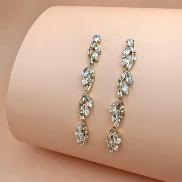 FRENCH RIVIERA | Selina Earrings -kirkkaat juhlakorvakorut (kulta)