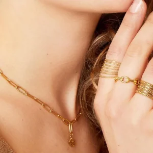 FRENCH RIVIERA | Zara Ring -leveä sormus kirurginterästä (hopea)