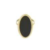 FRENCH RIVIERA | Beata Ring in Black -kivellinen sormus kirurginterästä