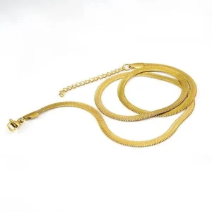 FRENCH RIVIERA | Ada Chain in Gold -kirurginteräksinen 5mm käärmeketju