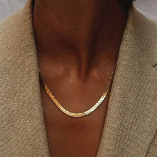 FRENCH RIVIERA | Ada Chain in Gold -kirurginteräksinen 4mm käärmeketju