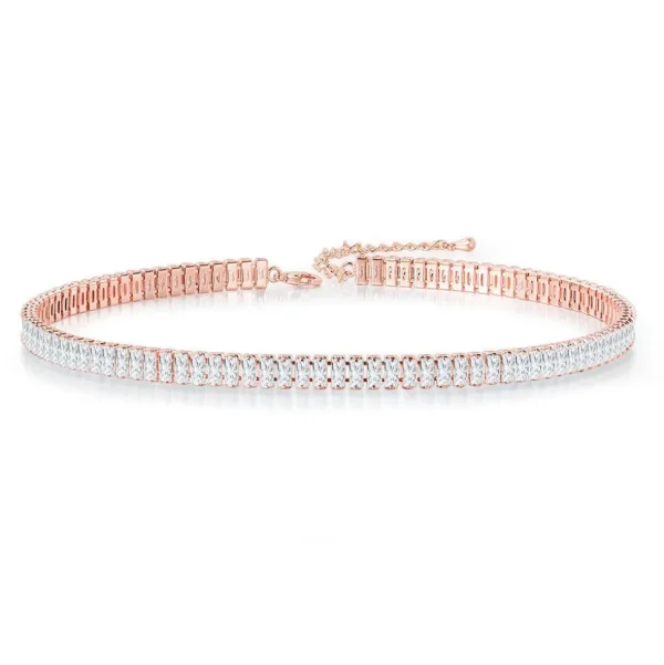 FRENCH RIVIERA | Carly -ruusukultainen kristalli choker
