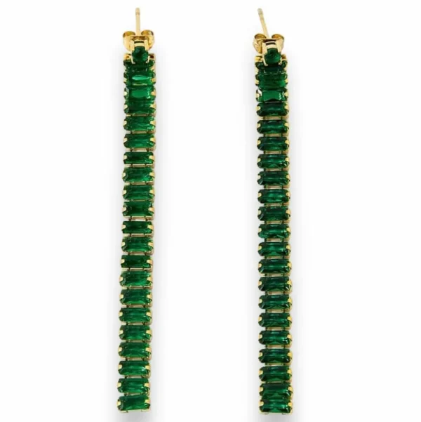 FRENCH RIVIERA | Carly Earrings -vihreät kirurginteräskorvakorut