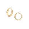 FRENCH RIVIERA | Medium Ada Hoops -teräksiset kulmikkaat renkaat (kulta)