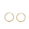FRENCH RIVIERA | Simple Fay Hoops -teräksiset renkaat (ruusukulta)