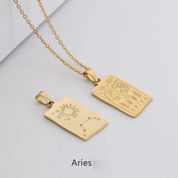 FRENCH RIVIERA | Zodiac -horoskooppikaulakoru kirurginterästä