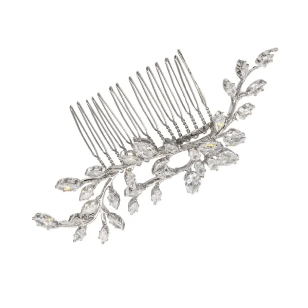 Hiuskoru, ATHENA BRIDAL | Deluxe Silver Comb -hopeinen hiuskampa
