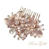 Hiuskoru, ATHENA BRIDAL | Beautiful Natural Pearl Haircomb in Rosegold