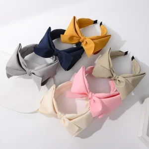 Hiuspanta | SUGAR SUGAR, Bowtie -vaaleanpunainen comfy rusettipanta
