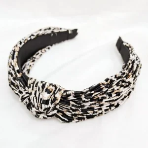 Hiuspanta | SUGAR SUGAR, Leopard in White -leopardi solmupanta