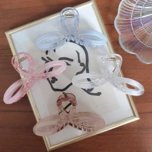 Hiussolki | SUGAR SUGAR, Pastel Bow -pastellisävyinen rusetti hainhammas