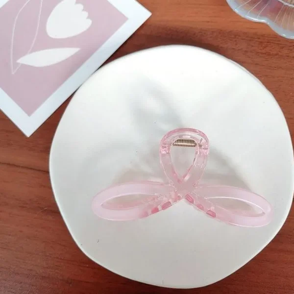 Hiussolki | SUGAR SUGAR, Pastel Bow -pastellisävyinen rusetti hainhammas
