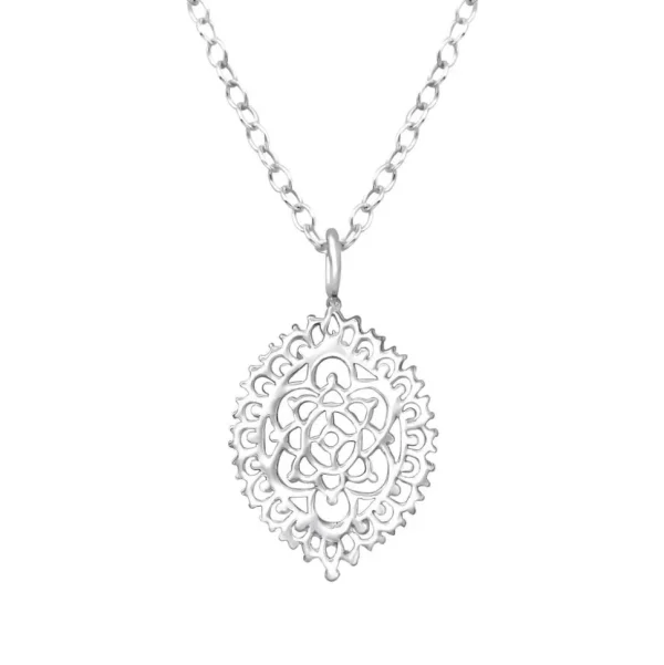 Hopeinen kaulakoru, Romantic Lace Mandala