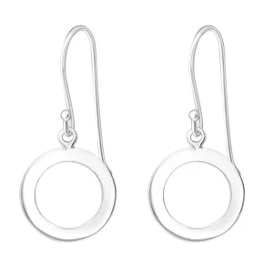 Hopeiset korvakorut, MINIMALISM | Circle