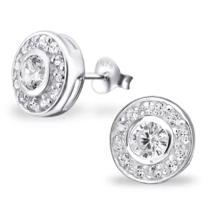 Hopeiset korvanapit, Luxury Cubic Zirconia