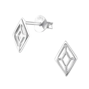 Hopeiset korvanapit, MINIMALISM/Open Diamond