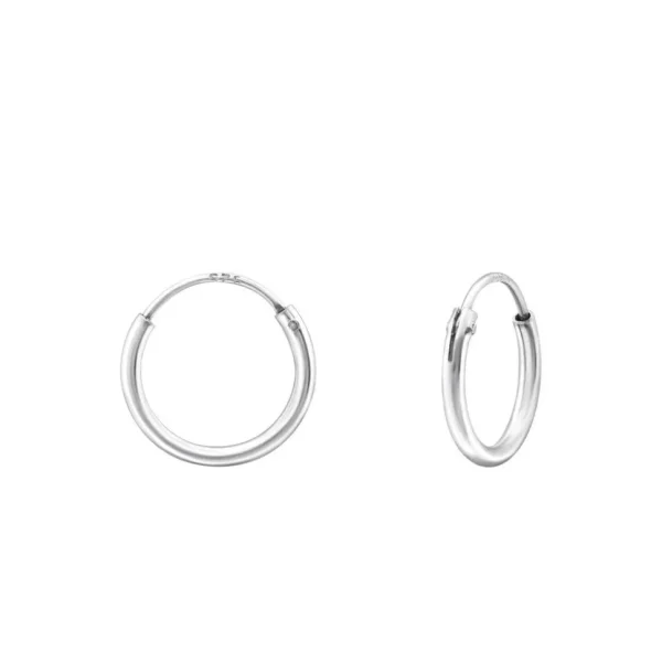 Hopeiset renkaat, Basic 8mm Silver Hoops -pienikokoiset renkaat
