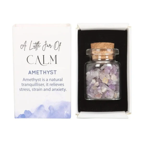 Jar of Calm, Amethyst -ametisti onnenkivipullo "rauha"