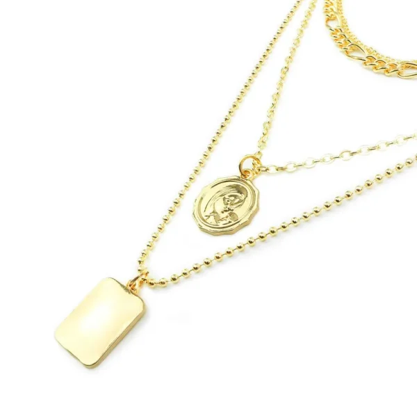 Kerroskaulakoru, FRENCH RIVIERA | Saint Layer Necklace in Gold