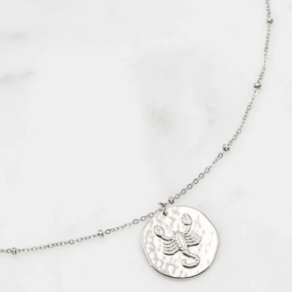 Kirurginteräskaulakoru, Astro Collection-horoskooppikoru (hopea)