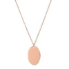Kirurginteräskaulakoru, FRENCH RIVIERA | Oval Necklace in Rosegold