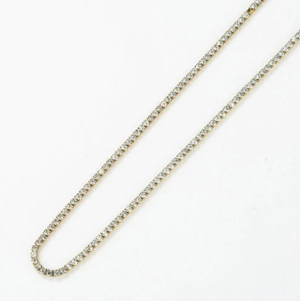 Kirurginteräskaulakoru, FRENCH RIVIERA | Party Choker -kulta strassikoru