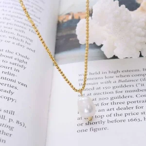 Kirurginteräskaulakoru, FRENCH RIVIERA | Allie Necklace -helmikaulakoru