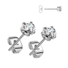 Kirurginteräsnapit, Heart Earrings -kirkkaat sydännapit (kolme kokoa)