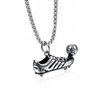 Kirurginteräsriipus, Football Shoe Pendant