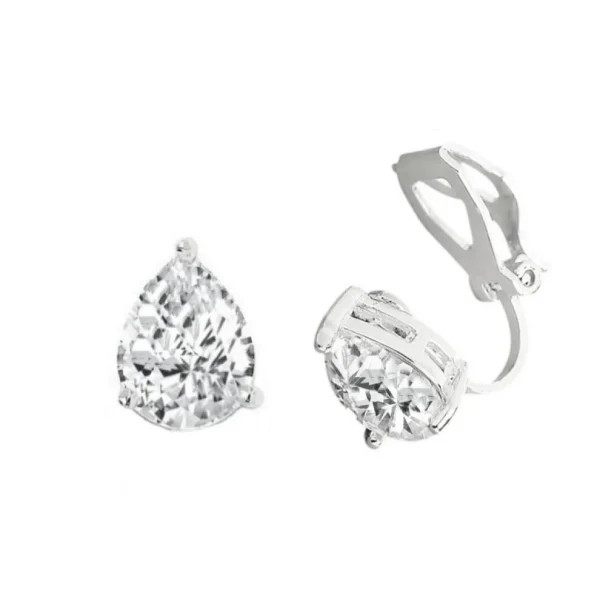 Klipsikorvakorut, ATHENA BRIDAL | Classic Teardrop Earrings -pisaranapit