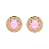 Korvakorut, BOHM PARIS | Boucles D'oreilles Miel avec cristal rose
