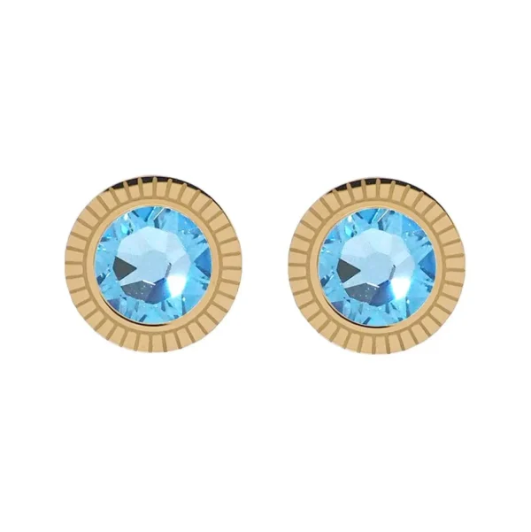 Korvakorut, BOHM PARIS | Boucles D'oreilles Miel avec cristal turqoise