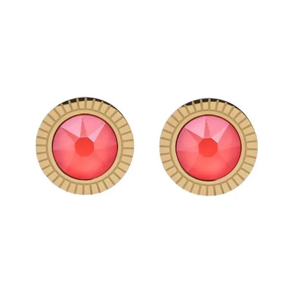 Korvakorut, BOHM PARIS | Boucles D'oreilles Miel avec cristal coral