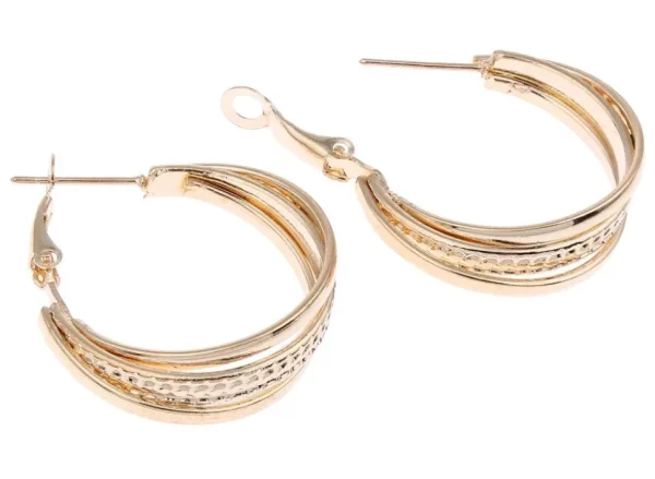 Korvakorut, korvarenkaat, KOA Collection/Simple Decoration Gold Hoops