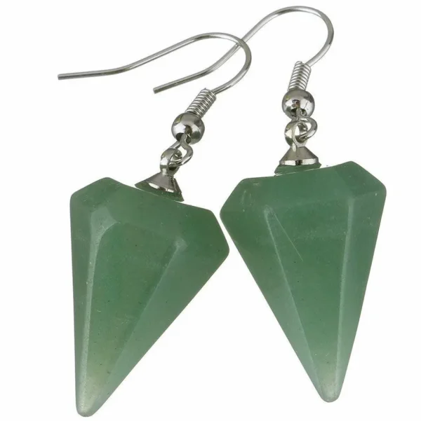 Korvakorut, NATURE COLLECTION | Pendulum Green Aventurine Earrings