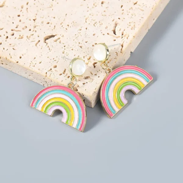 Korvakorut, Rainbow -värikkäät sateenkaarikorvakorut