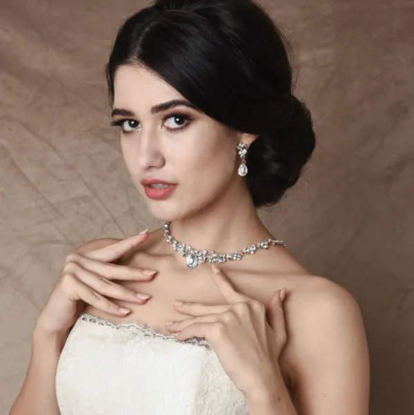 Kristallikorusetti, ATHENA BRIDAL | Crystal Enchantment Necklace Set