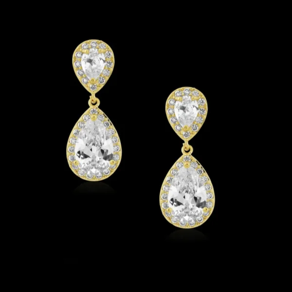 Kullatut korvakorut, ATHENA BRIDAL | Dainty Teardrop -kulta pisarat