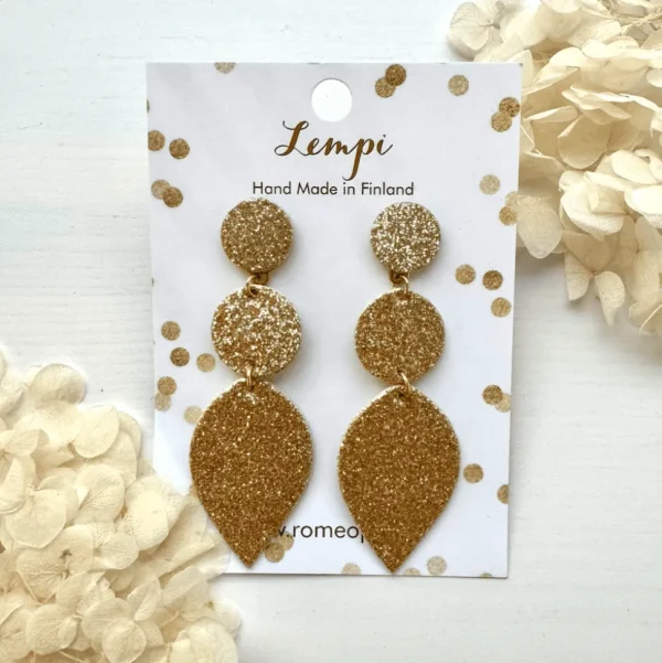 LEMPI®-korvakorut, Armi (kultainen kimallus)